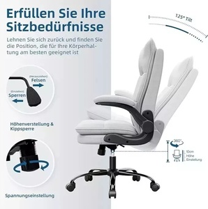 Poltrona da Gaming Ergonomica con Massaggio, Vibrazione e Riscaldamento, Sedia da Ufficio per Camera da <span class=keywords><strong>Letto</strong></span> con Tema Gatto - Product Image 3