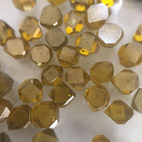 Diamant synthétique brut HPHT jaune, forme plate, dureté 10 Moh, épaisseur 1,5 mm+, orientation personnalisable pour diamant