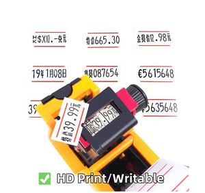 הדפס לוגו מותאם אישית 12 x21 מ "מ תוויות אקדח יכול להיות בכתב יד-יד-מדבקת מחיר מזון מדבקות גליל עבור סופרמרקט - Product Image 4