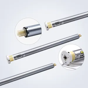 Curtain Smart Blinds TQA25-25 normal motor with wire with YR2119 -20 channels remote aluminium blinds rail