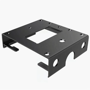 Custom Sheet Metal Stamping <b>Bracket</b> Chassis Mounting Shell <b>Black</b> Powder Coated Metal Equipment Support Housing Parts - Product Image 4