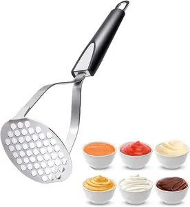 Heavy Duty Stainless Steel Smasher Mashed Mud Kitchen Tools for Vegetables Refried Beans