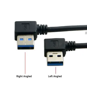 Cable de Extensión USB 3.0 Tipo A Macho a USB Tipo A Hembra, Ángulo Izquierdo de 90 Grados, Izquierda/Derecha/Arriba/<span class=keywords><strong>Abajo</strong></span> - Product Image 6
