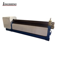 Machine à cintrer les plaques en acier inoxydable de type mécanique Longsheng, machine à cintrer à 3 rouleaux pour plaques longues W11-8X2500