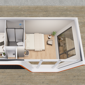 Casas Prefabricadas Triangulares de Lujo <span class=keywords><strong>con</strong></span> Estructura de Acero Ligero, Diseño Tradicional Gratuito, Panel Sándwich, para Vacaciones y Ocio Móvil - Product Image 6