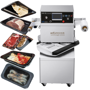 Máquina Selladora de Bandejas de Alimentos Semiautomática Rotativa Ruibao, Máquina de Envasado al Vacío para Bandejas de Alimentos - Product Image 5