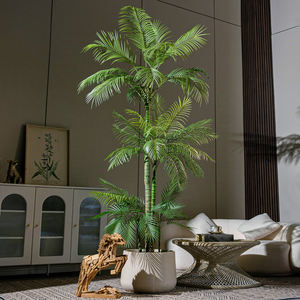 Haute qualité 7ft <span class=keywords><strong>arbre</strong></span> d'anémone artificielle en Pot intérieur extérieur décoratif Simulation usine Offre Spéciale conception de palmier plantes fausses - Product Image 3