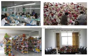 ของเล่นตุ๊กตาหมีกระเป๋าสีแดงพิมพ์โลโก้หมีของเล่นนุ่มๆตุ๊กตาหมีการ์ตูนของเล่นยัดไส้ - Product Image 6