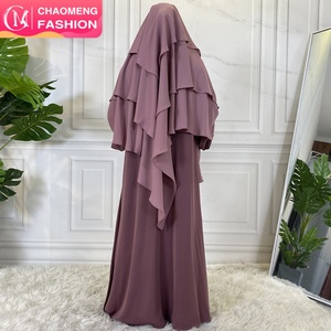 2295 #   Nouveauté : Hijab pour femmes à 3 couches, en mousseline de soie de qualité supérieure, hijabs longs, châles basiques pour femmes musulmanes, robes Abaya assorties, 15 couleurs - Product Image 1