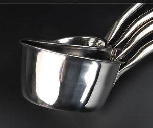 Cuchara/espumadera de acero inoxidable con mango largo DFU202, logotipo OEM de fábrica - Product Image 4