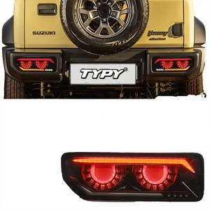 ไฟท้ายแบบสามส่วนใหม่ ปรับได้ ทำจากคาร์บอนไฟเบอร์ ไฟ LED กันน้ำ ดีไซน์แบบต่อสามส่วน 12V - Product Image 2