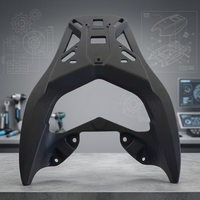 Accessoires de moto : Porte-bagages arrière en alliage d'aluminium pour scooter, support de rangement pour Yamaha NMAX 2025, siège solo, adaptable à la moto - Rétrofit