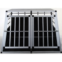 Cage de transport pour chien en aluminium pour voiture