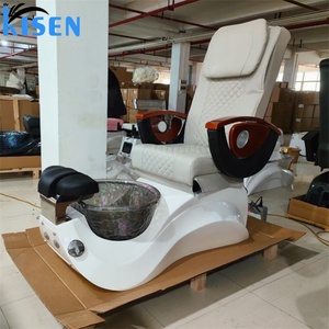 Sillón de Pedicura Eléctrico de Lujo para Spa de Pies, Color Negro, con Bomba de Drenaje, 110V 220V, Marca Kisen Beauty Shop Salon Equipment - Product Image 5