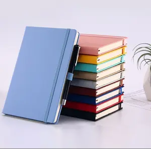 2024 Op Maat Bedrukt A4 A5 A6 School Office Notebook Planner Dagboek Pu Lederen Notebook Met Bindingen
