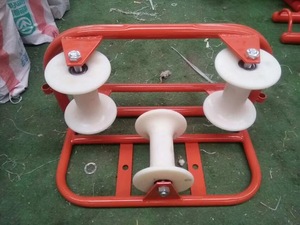 Roues en nylon et aluminium, poulie d'angle à trois roues / poulie de guidage de bloc au sol, type à trois rouleaux, rouleau de câble d'angle - Product Image 2