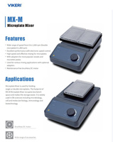 Pengocok Mikroplaat VIKERI MX-M Lab dengan Layar LED dan Timer, Perlindungan IP21 untuk Mikroplaat Tunggal & Ganda dalam Biologi Molekuler