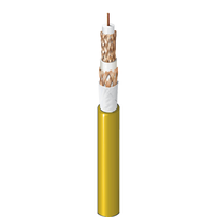 Cable Coaxial para Estadio Interior/Exterior, Cables de Comunicación de Aislamiento de HDPE de Espuma de Conductor de Cobre Desnudo Sólido, Triax 14 AWG