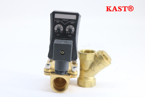 Vanne de <span class=keywords><strong>vidange</strong></span> automatique électronique temporisée pour <span class=keywords><strong>compresseur</strong></span> d'air, AC 220V, 1/2 pouce - Product Image 6