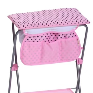 Lit à langer pour poupée rose imperméable et portable grande performance Lit de poupée en métal pour enfants prix d'usine Lit de poupée - Product Image 6