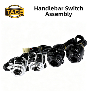 Motorcycle 1" 25mm <b>V</b>-<b>Bar</b> Handlebar Control Switch Assembly For Harley Softail Dyna Sportster Left Right Hand - Product Image 6
