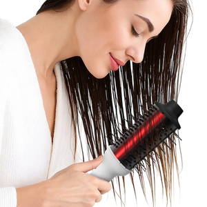 <span class=keywords><strong>Top</strong></span> vente nouveau Design 1000W sèche-cheveux séchage et coiffage <span class=keywords><strong>brosse</strong></span> à Air chaud infrarouge en une étape rencontrer lisse tous les outils de coiffure - Product Image 4