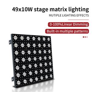 Luces de matriz LED 3 en 1 para escenario, 49x10W, luces cegadoras de escenario, panel de matriz DMX - Product Image 2