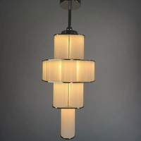 Nouveau Lustre en Acier Inoxydable Luxe Léger pour Hall d'Hôtel, Bar, Bureau - Finition Chrome Miroir/Brossé, Installation par Aspiration