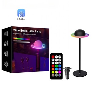 Creativo <span class=keywords><strong>LED</strong></span> recargable Symphony Planet lámpara de mesa botella de vino luz decorativa luces de noche para Decoración - Product Image 4