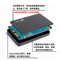 Vente en gros de nouveaux disques durs externes haute vitesse 320 Go USB 3.0, mobiles/de bureau, mécaniques, taille 2,5 pouces, 5400 tr/min