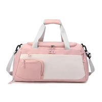 Sac de sport de voyage personnalisé OEM ODM, sac de week-end étanche avec compartiment à chaussures, poche humide, sac fourre-tout de sport en gros pour hommes et femmes