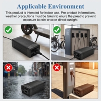 Chargeur de batterie rapide 54,6V3A avec connecteur Mi4-Julet 3105 pour trottinette électrique Kukirin Cecotec certifiée CE Garantie de 24 mois