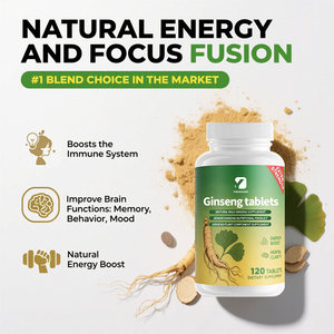 120 comprimés de Ginseng sauvage naturel Senior Ginseng Suppléments nutritionnels à base de plantes pour adultes Pilules Forme posologique - Product Image 5