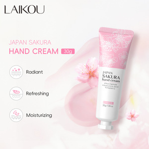 LAIKOU <span class=keywords><strong>Crema</strong></span> Mani Giapponese Sakura 30g - Idratante Illuminante con Niacinamide e Vitamina C, Estratto di Riso e Sakura - Product Image 1