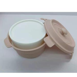 <span class=keywords><strong>Mini</strong></span> caja Bento de doble capa portátil de alta calidad, Material PP para estudiantes escolares, fiambrera, contenedor de alimentos ecológico - Product Image 3