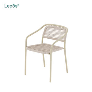 Venta directa del fabricante Silla de asiento de cuerda transpirable de aluminio Patio Jardín Silla de comedor al aire libre para uso comercial de exportación global - Product Image 2