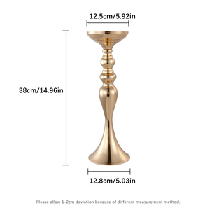 Metal Flower <strong>Vase</strong> <strong>Stand</strong> 38cm Elegant Design for Weddings Home Decor Reception Candle Holders Table Centerpieces Living Room - Product Image 5