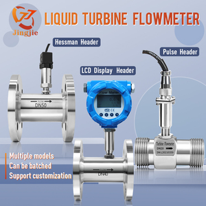 Akurasi tinggi Ss304 Ss316l meteran aliran turbin <span class=keywords><strong>Gas</strong></span> cair harga rendah 24v Rs485 pengukur aliran turbin benang Franged minyak air laut uap - Product Image 4