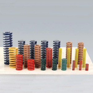 Resorte en espiral de acero de aleación rectangular fuerte en amarillo rojo plano verde azul té marrón comprimido <span class=keywords><strong>por</strong></span> Molde doméstico - Product Image 4