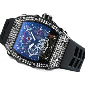 Reloj de Cuarzo para Hombre con Incrustaciones de Diamantes Estilo Europeo Richards, con Tres Agujas y Fecha, Deportivo y Moderno, Superventas - Product Image 5