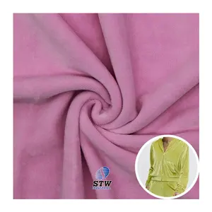 Trung Quốc Nhà cung cấp vải to sợi 60% cotton 37% Polyester 3% spandex Chiều rộng 59-98 "CVC Velour vải