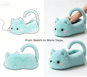 Chaussons d'intérieur amusants et uniques <span class=keywords><strong>en</strong></span> peluche à bout fermé, personnalisés OEM/ODM, pour hommes et enfants, cadeaux <span class=keywords><strong>de</strong></span> fête - Product Image 1