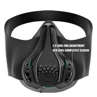 Máscara de Entrenamiento de Oxígeno Ajustable de 6 Velocidades, Máscara de Fitness para Mejorar la Resistencia, para Deportes Aeróbicos y Entrenamiento en Gimnasio