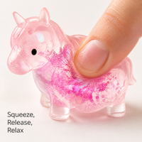 Jouets Squishy Licorne à Paillettes Liquides Anti-Stress TPR Extensibles Sensoriels pour Enfants et Adultes – Vente en Gros