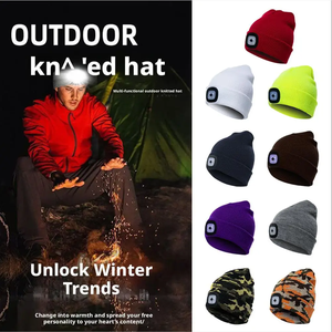 Cappello Luminoso LED Invernale Best Seller, Berretto Lavorato a Maglia con Luce LED per Passeggiate Notturne, Sport all'Aperto, Pesca, per Uomini e Donne - Product Image 2