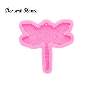 DY0837 Diy Glossy <span class=keywords><strong>Dragonfly</strong></span> Sleutelhanger Siliconen Mal-Craft Epoxy Mallen-Diy Mould Voor Epoxyhars Sieraden Maken - Product Image 4