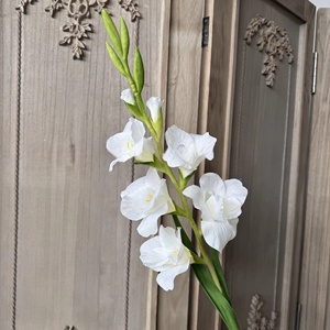 KW-F049 Fiore Artificiale <span class=keywords><strong>di</strong></span> Gladiolo Viola <span class=keywords><strong>di</strong></span> Alta Qualità a Stelo Singolo per Decorazione Domestica - Product Image 6