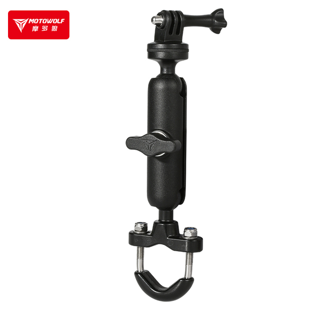 MOTOWOLF Universal Aluminum Stable Camera Holder Motorcycle Bike Camera Mount