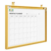 Tableau blanc magnétique personnalisé OEM pour bureau, planificateur mensuel, cadre en aluminium 45x60/60x90/90x120, tableau mural pour agenda de réunions