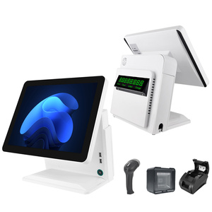 Smart POS Machine Wi-Fi 6 Bluetooth 5.2 Dual Screen Touch Cash Register All-in-One Systems for Clothing Stores